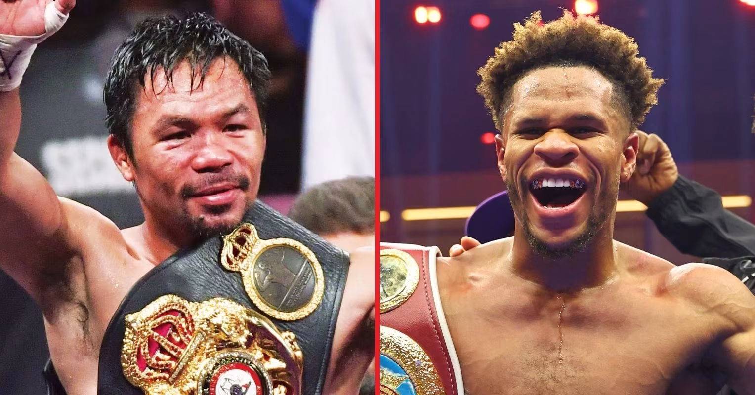Manny Pacquiao and Devin Haney both compete for the same opponent