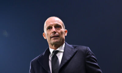 PARMA, ITALY - NOVEMBER 08: Massimiliano Allegri, Head Coach of AC Milan, looks on prior to the Serie A match between Parma Calcio 1913 and AC Milan at Stadio Ennio Tardini on November 08, 2025 in Parma, Italy. (Photo by Alessandro Sabattini/Getty Images)