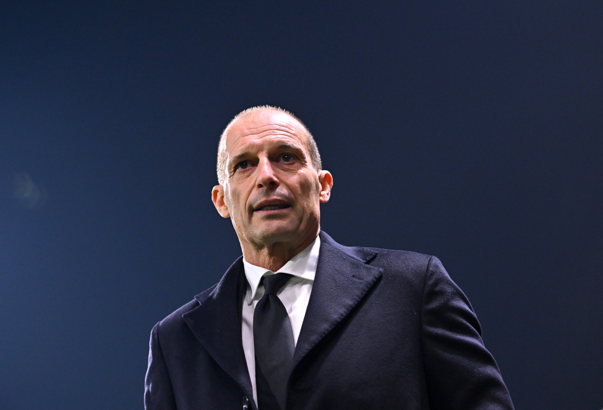 PARMA, ITALY - NOVEMBER 08: Massimiliano Allegri, Head Coach of AC Milan, looks on prior to the Serie A match between Parma Calcio 1913 and AC Milan at Stadio Ennio Tardini on November 08, 2025 in Parma, Italy. (Photo by Alessandro Sabattini/Getty Images)
