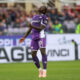 FLORENCE, ITALY - NOVEMBER 2: Moise Kean of ACF Fiorentina reacts during the Serie A match between ACF Fiorentina and US Lecce at Artemio Franchi on November 2, 2025 in Florence, Italy. (Photo by Gabriele Maltinti/Getty Images)