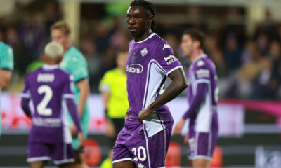 FLORENCE, ITALY - OCTOBER 26: Moise Kean of ACF Fiorentina looks on during the Serie A match between ACF Fiorentina and Bologna FC 1909 at Artemio Franchi on October 26, 2025 in Florence, Italy. (Photo by Gabriele Maltinti/Getty Images)