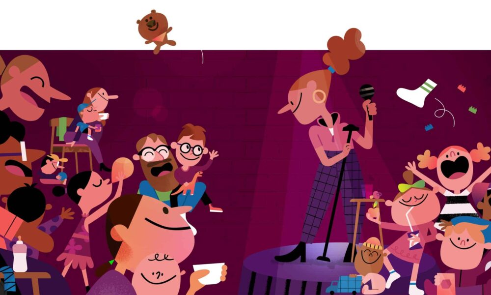 Spit-up, stand-up: the comedy clubs for mums (and babies too) - Positive News