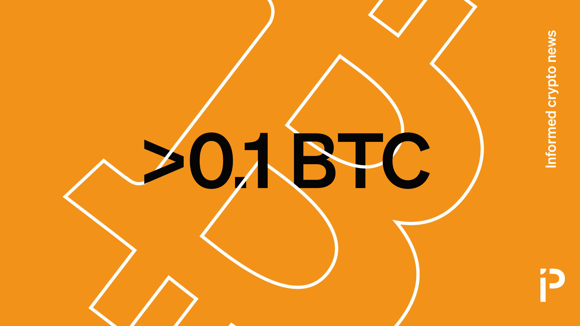 The number of BTC wallets holding more than 0.1 BTC hasn't grown in two years