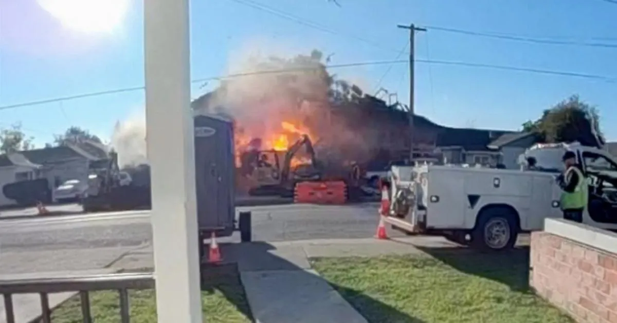 House blown to pieces after gas line ruptures and triggers huge explosion | News US