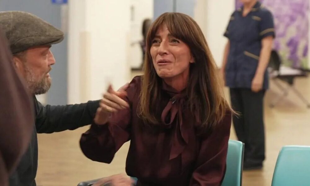 Davina McCall chokes up at cancer patient asking 'if she's alright' after own diagnosis