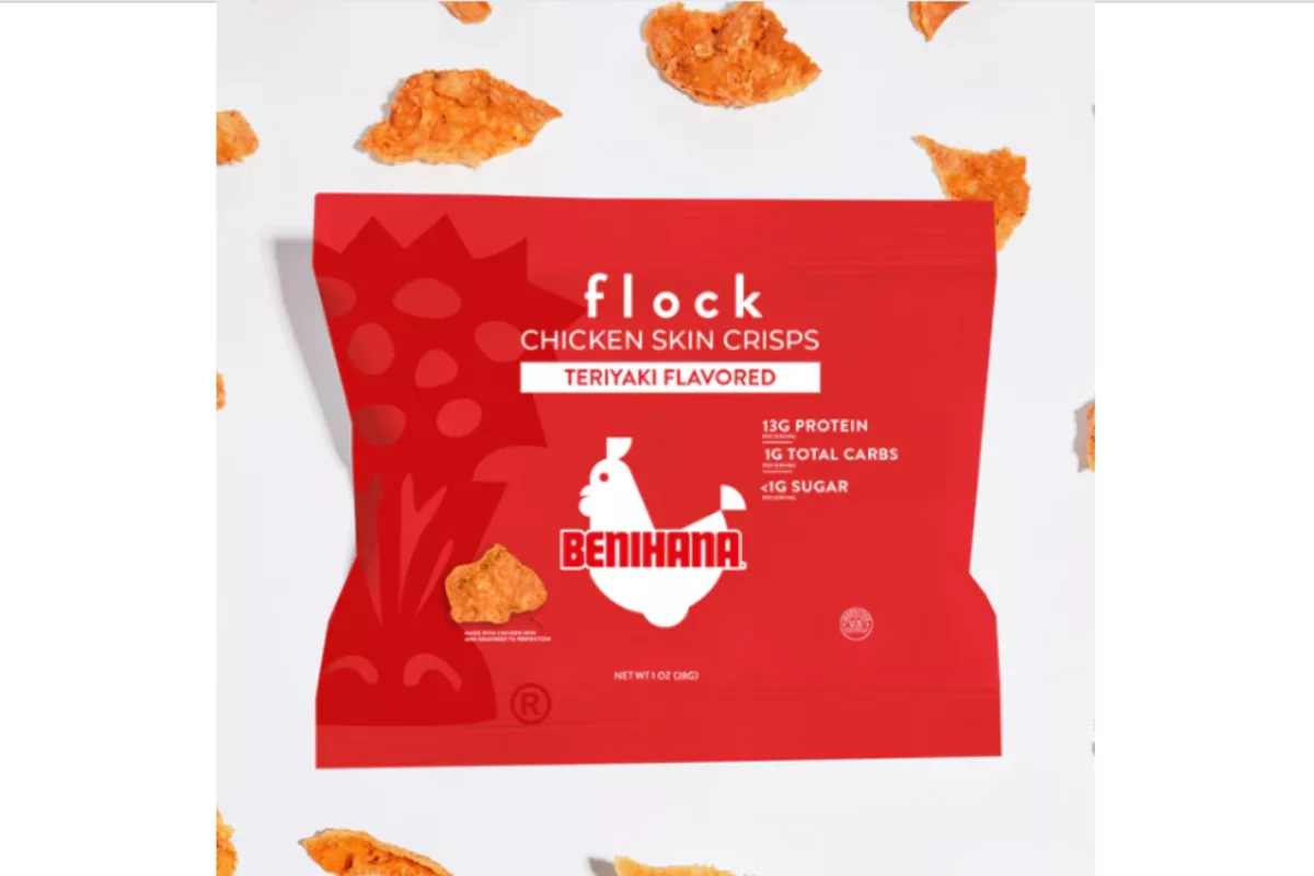 Benihana, Flock Foods launch chicken skin crisps