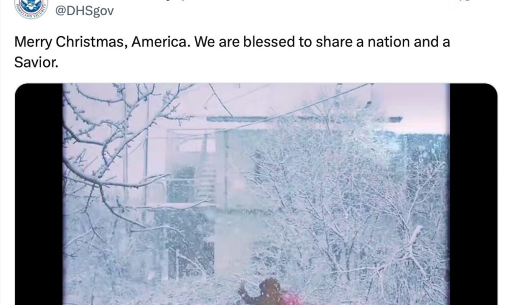 Trump admin accused of blurring the line between church and state with overtly religious Christmas messages