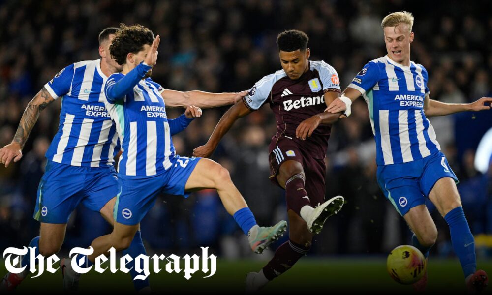 Aston Villa win seven-goal thriller at Brighton as Watkins ends goal drought