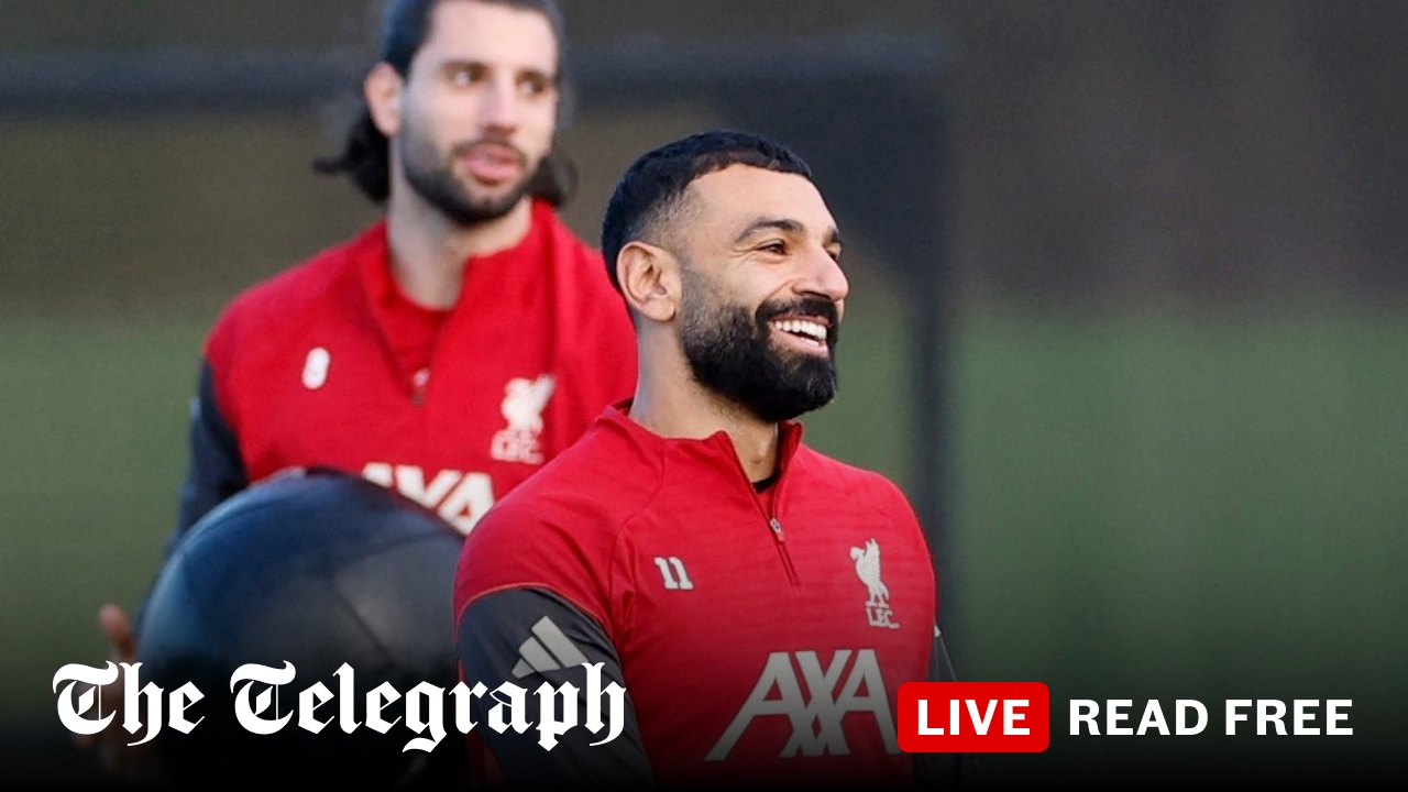 Mohamed Salah trains with Liverpool but is not expected to travel to Milan