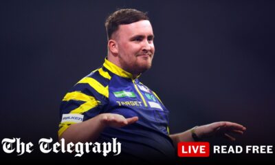 Luke Littler made to work for first-round victory in World Darts Championship