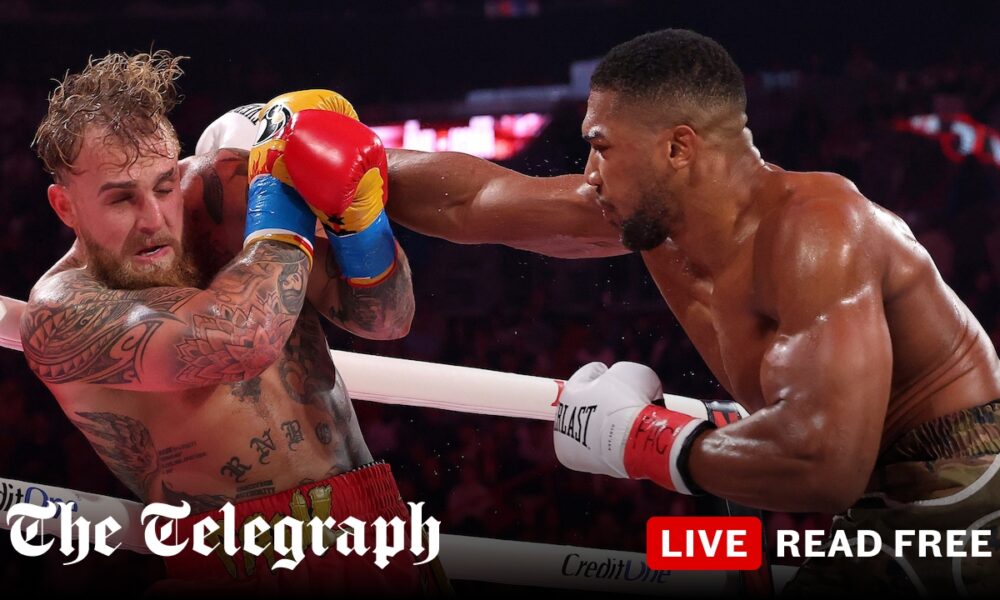 Anthony Joshua knocks out Jake Paul but takes six rounds to do it