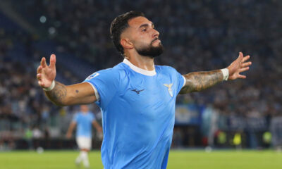 ROME, ITALY - AUGUST 31: Valentin Castellanos of Lazio celebrates scoring his team