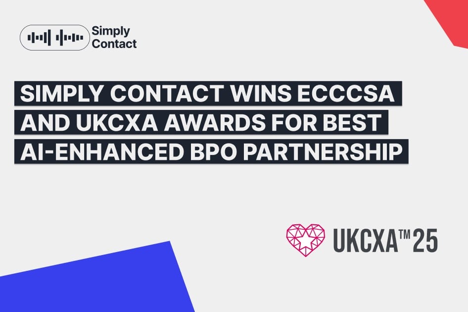 Simply Contact wins awards for best AI-enhanced outsourcing partnership