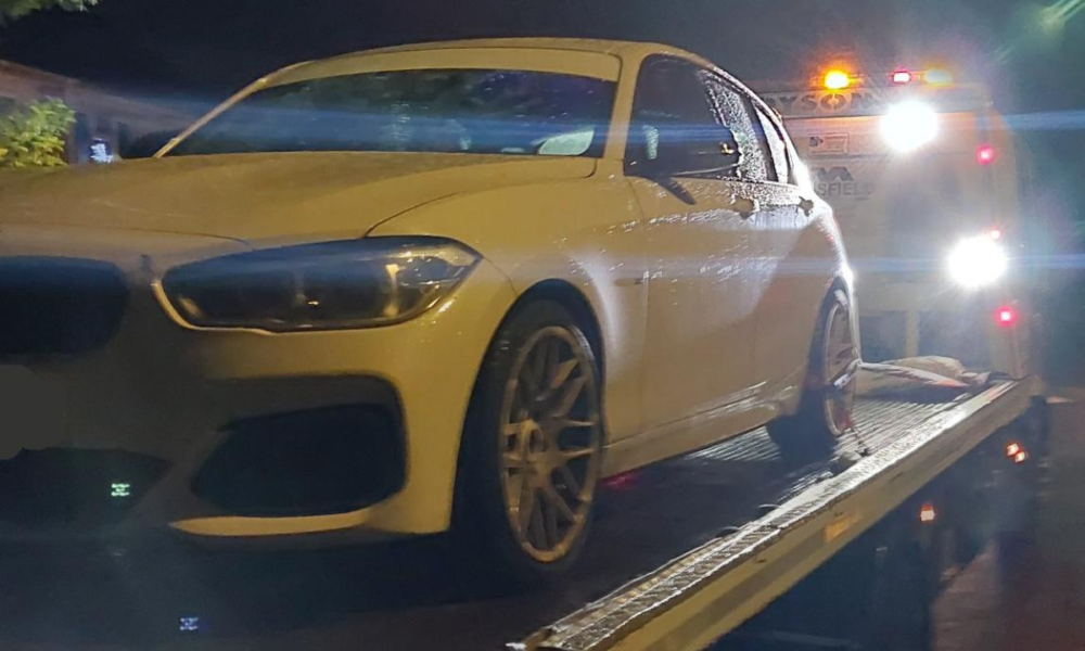 BMW linked drifting and dangerous driving at car meet seized by Hampshire police out of county