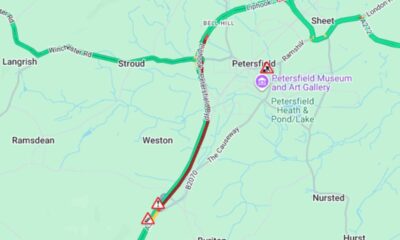 Hampshire traffic: Multi-vehicle crash on A3 causes 3 miles of congestion - all lanes now open