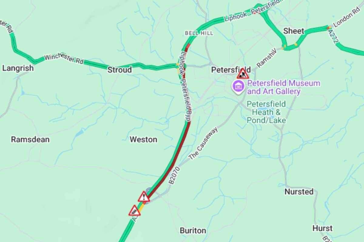 Hampshire traffic: Multi-vehicle crash on A3 causes 3 miles of congestion - all lanes now open
