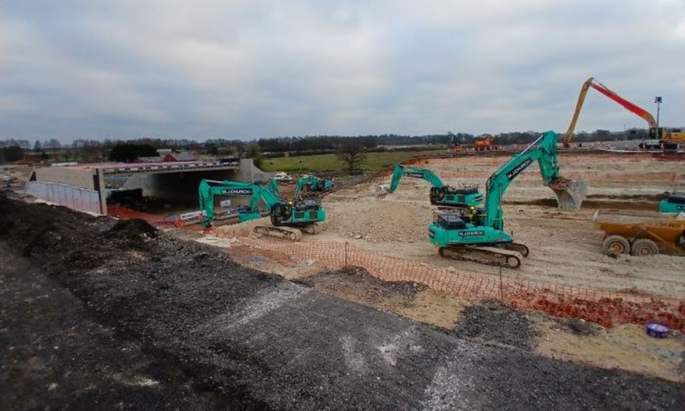 See all the work undertaken to demolish and renovate part the M27 so far with "rapid progress" being made