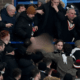 Moment furious St Mirren fans at Rangers clash confront fellow supporter who disrupted Ibrox disaster minute's silence