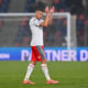 BOLOGNA, ITALY - DECEMBER 01: Jamie Vardy of Cremonese acknowledges the fans as he leaves the pitch after being substituted during the Serie A match between Bologna FC 1909 and US Cremonese at Renato Dall