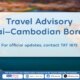 Travel Advisory: Enhanced Border Safety Measures Implemented in Eastern and Northeastern Thailand