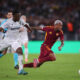 ROME, ITALY - OCTOBER 23: Wesley Franca of AS Roma is challenged by Prince Kwabena Adu of Viktoria Plzen during the UEFA Europa League 2025/26 League Phase MD3 match between AS Roma and FC Viktoria Plzen at Stadio Olimpico on October 23, 2025 in Rome, Italy. (Photo by Paolo Bruno/Getty Images)
