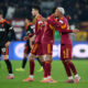 ROME, ITALY - DECEMBER 15: Wesley of AS Roma (R) celebrates with teammate Devyne Rensch after scoring his team