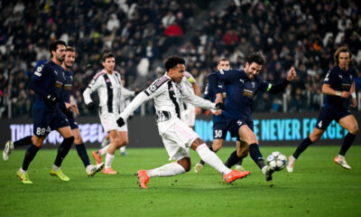 Weston McKennie scores a goal for Juventus against Pafos in the Champions League (@juventusfc)