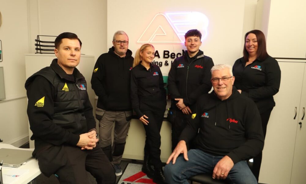 Plumber "proud" as company expands with glossy new office after featuring on DIY SOS and refurbishing Dame Julie Walters' home