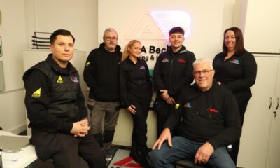 Plumber "proud" as company expands with glossy new office after featuring on DIY SOS and refurbishing Dame Julie Walters' home