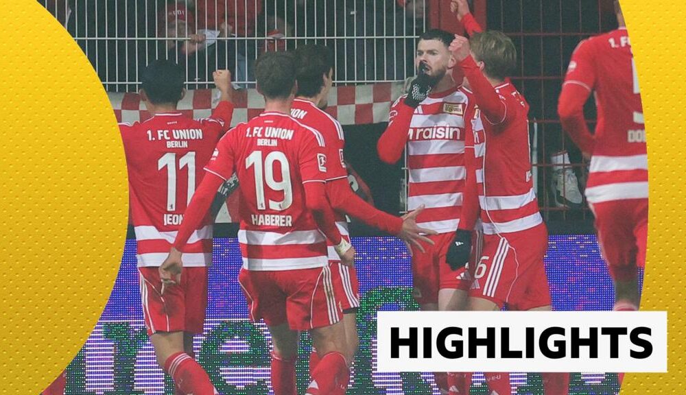 Oliver Burke celebrates for Union Berlin