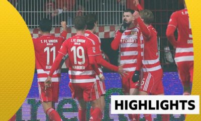 Oliver Burke celebrates for Union Berlin