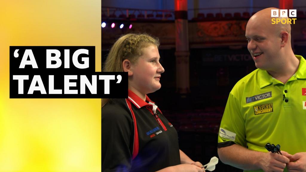 Beau Greaves and Michael van Gerwen