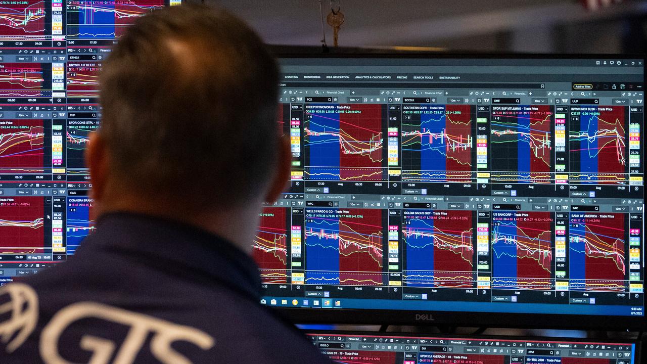 Wall St ends lower as yields climb, crypto stocks drop
