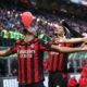 MILAN, ITALY - DECEMBER 28: Christopher Nkunku of AC Milan celebrates after scoring their team
