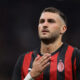 MILAN, ITALY - SEPTEMBER 23: Santiago Gimenez of AC Milan celebrates after scoring to give the side a 1-0 lead during the Coppa Italia Frecciarossa Round of 16 match between AC Milan and US Lecce at Giuseppe Meazza Stadium on September 23, 2025 in Milan, Italy. (Photo by Jonathan Moscrop/Getty Images)