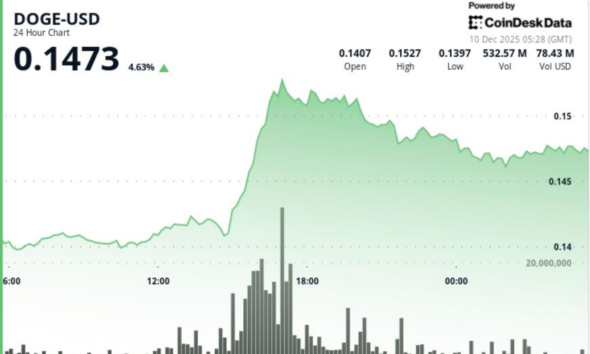 Breakout or Bull Trap? DOGE Jumps Above Resistance on Ethereum Strength