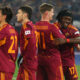 ROME, ITALY - DECEMBER 29: Manu Kone of AS Roma celebrates after scoring the team