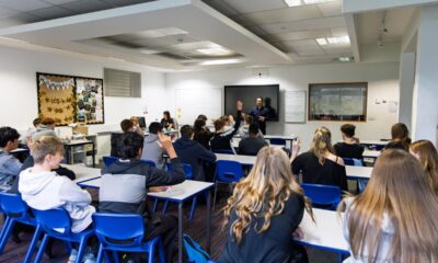 MP Alan Mak meets pupils at Havant Academy during UK Parliament Week