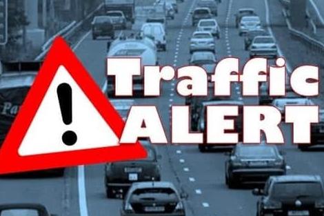 Two car crash causing “slow traffic” near A27