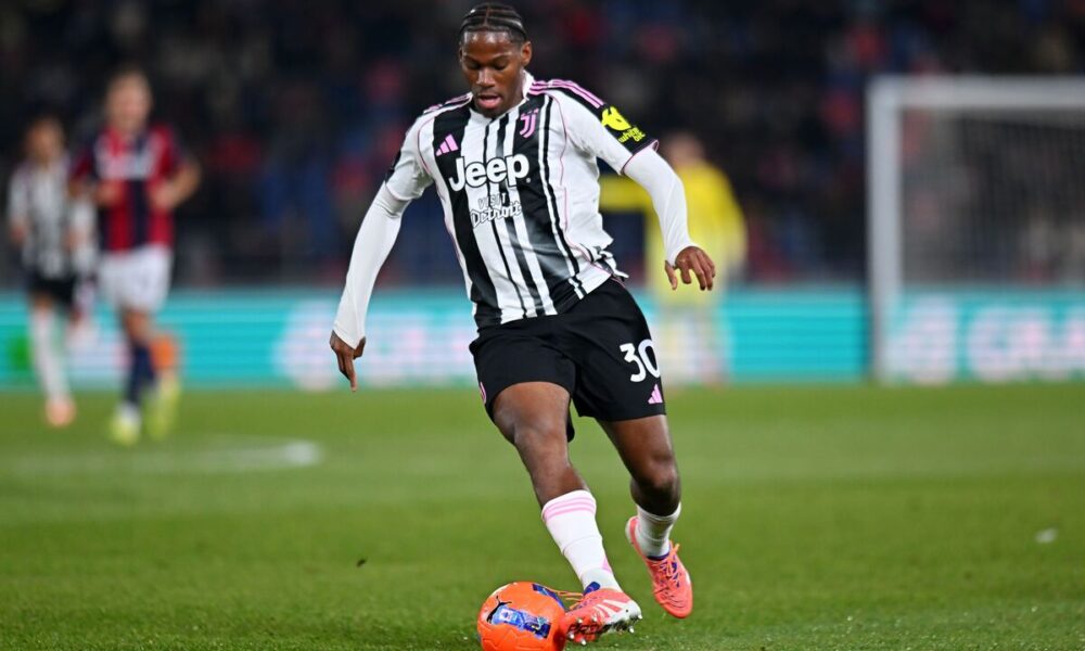 BOLOGNA, ITALY - DECEMBER 14: Jonathan David of Juventus during the Serie A match between Bologna FC 1909 and Juventus FC at Renato Dall