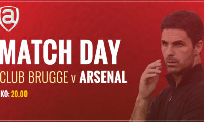 Gunners looking to bounce back in Bruges