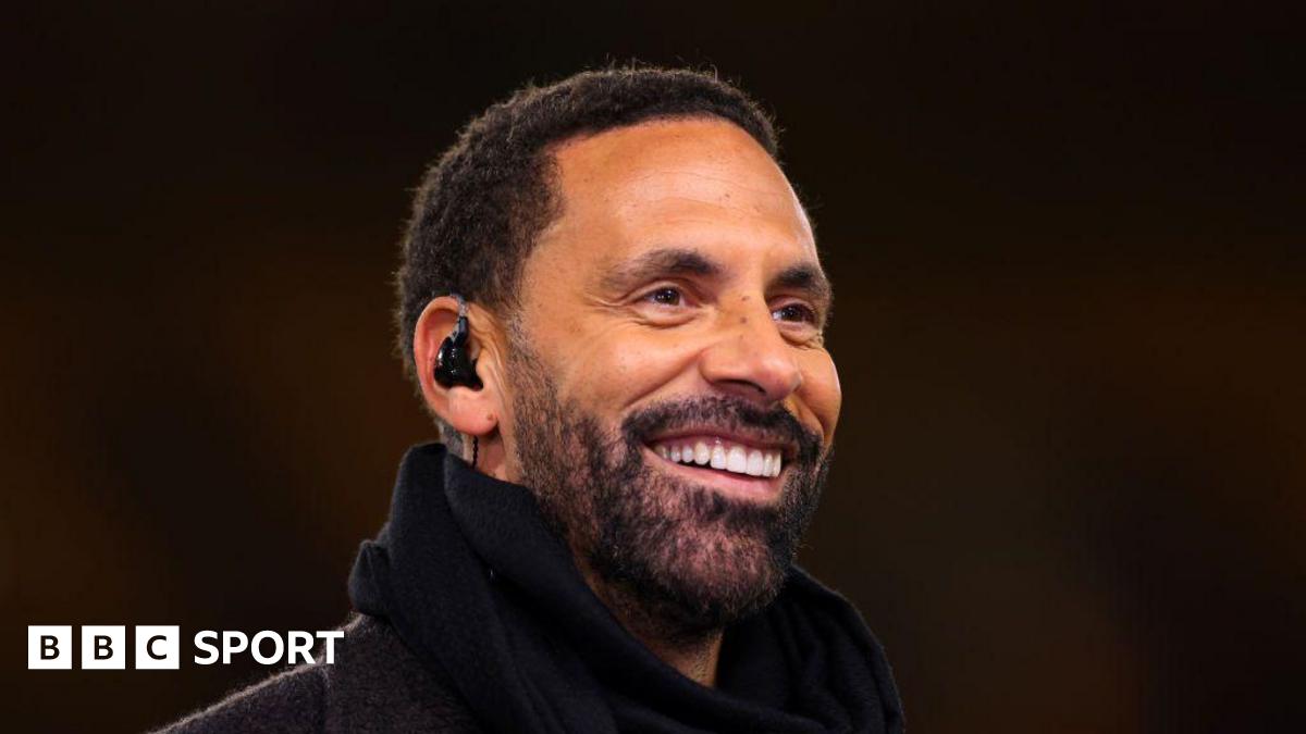 Rio Ferdinand at Wolves' Premier League game against Manchester United in 2024