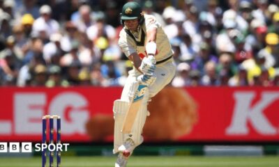 Jhye Richardson bats in Melbourne