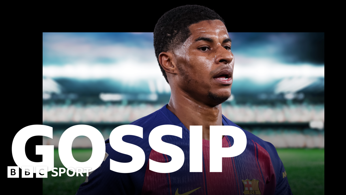 BBC Gossip graphic featuring Manchester United's Kobbie Mainoo