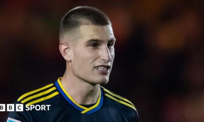 Rhys Bennett playing for Manchester United in the Vertu Trophy