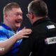 Ricky Evans celebrates his win over James Wade