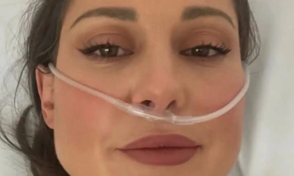 Louise Thompson forced to spend Christmas Eve in hospital amid ongoing health battle as she thanks the NHS