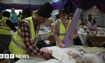 Christmas gifts wrapped for children across London