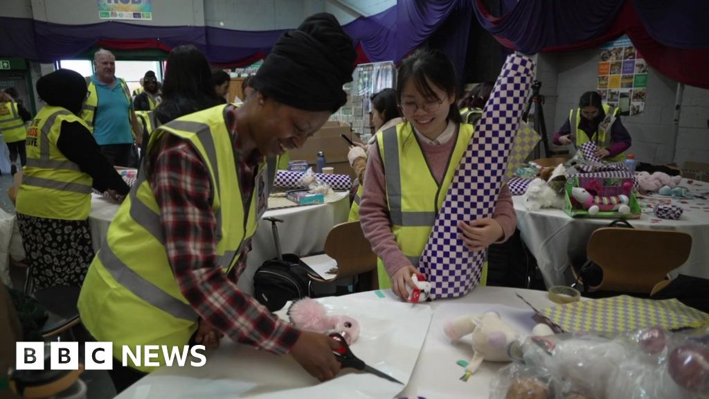 Christmas gifts wrapped for children across London