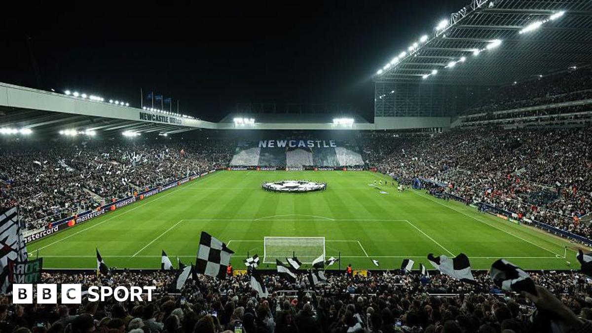 A general view of St James' Park before Newcastle United's game against Athletic Club in the Champions League on 5 November, 2025